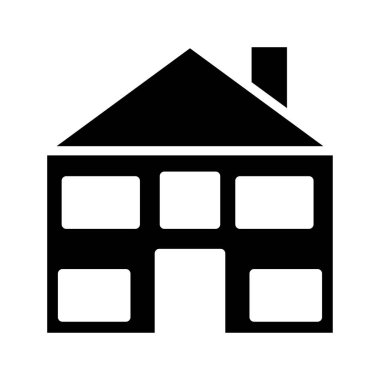 Ev, bina, ana sayfa. Vektör çizim   