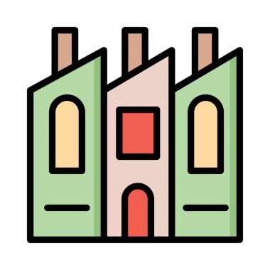 Office plaza vektör çizim oluşturma 