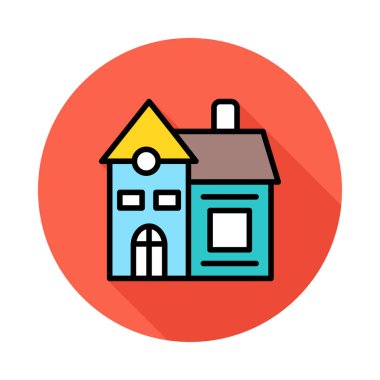 ev daire konut vektör çizim 