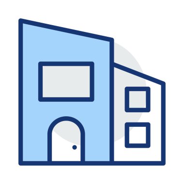 Kutsal kişilerin resmi, vektör çizim Bina mimari, 