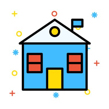 Evi Emlak ev vektör çizim 