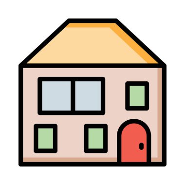 Daire ofis vektör çizim oluşturma 