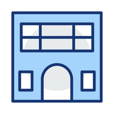 Kutsal kişilerin resmi, vektör çizim Bina mimari, 