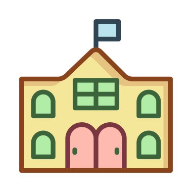 Mahkeme bayrak vektör çizim oluşturma 