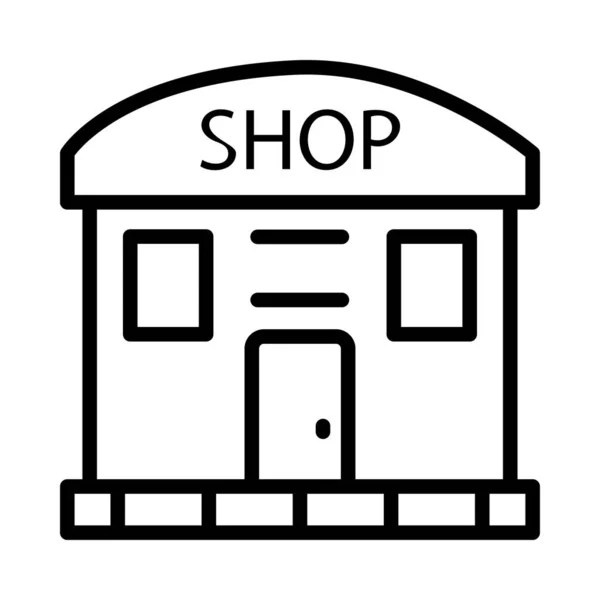 Shop Super Market Icon Vector Illustration — Stock Vector