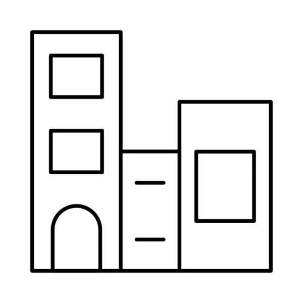 Architecture Building Icon Vector Illustration — Stock Vector