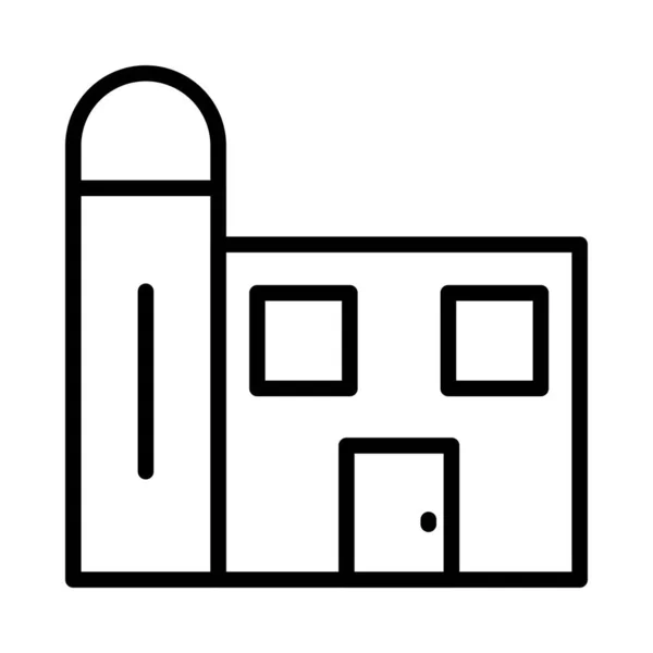 Casa Icono Del Edificio Ilustración Del Vector — Archivo Imágenes Vectoriales