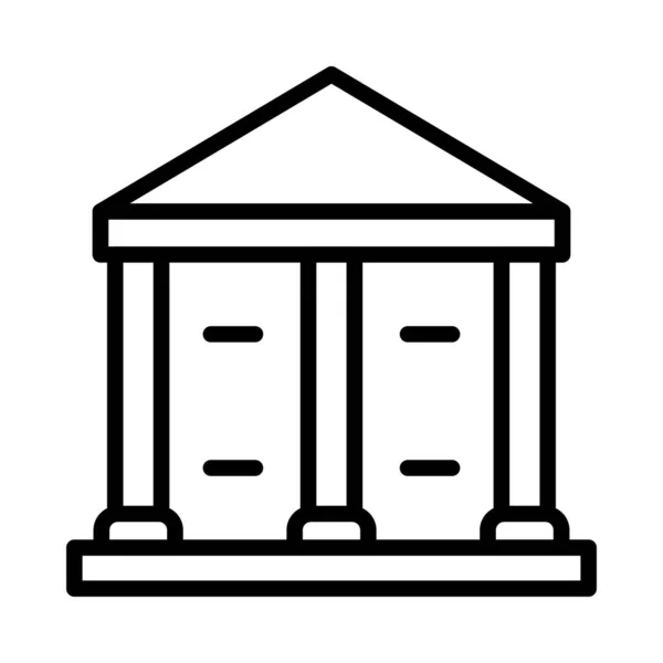 Банк Придворна Ікона Векторна Ілюстрація — стоковий вектор