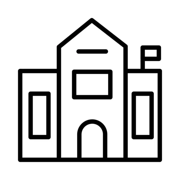 Casa Icono Del Edificio Ilustración Del Vector — Vector de stock
