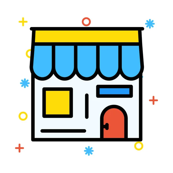 Winkel Gevel Vectorillustratie Opslaan — Stockvector