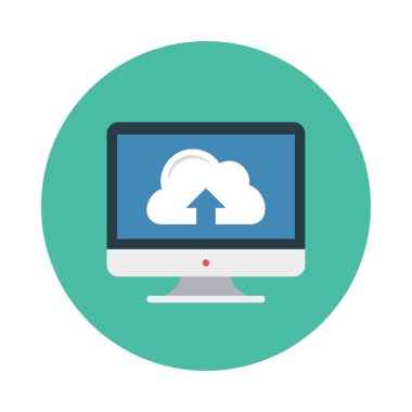 bulut veritabanı vektör çizim upload 