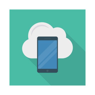 cep telefonu bulut vektör çizim 