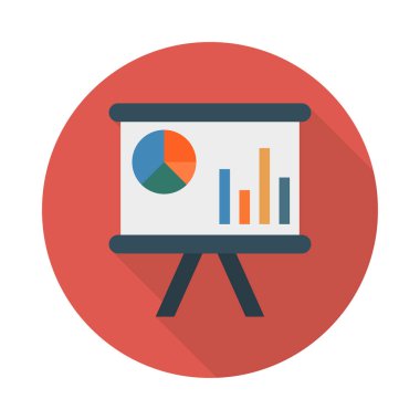 Sunuyu grafik pasta vektör çizim 