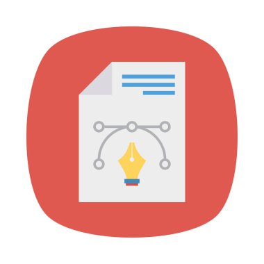 Tasarım bezier eğrisi vektör çizim 