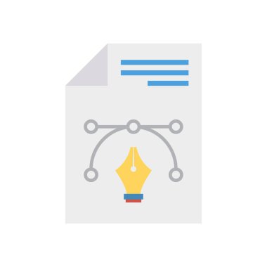 Tasarım bezier eğrisi vektör çizim 