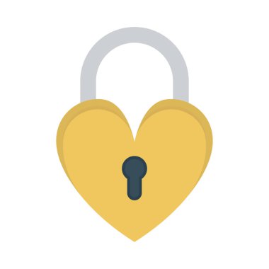 Romantizm vektör çizim düğün aşk kilit 