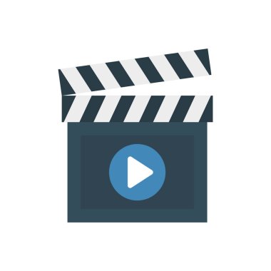 Yönetim Kurulu clapper video vektör çizim 