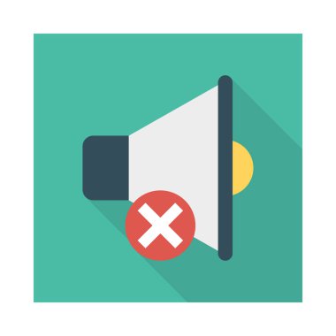 Dur Megafon vektör çizim silmek 