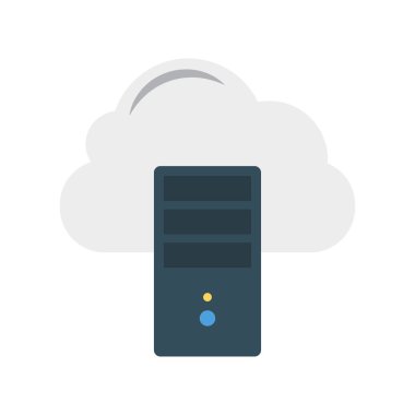 PC bilgisayar mainframe vektör çizim 