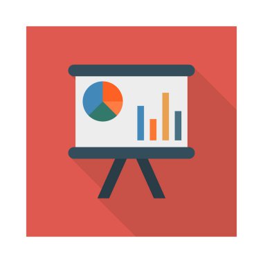 Sunuyu grafik pasta vektör çizim 