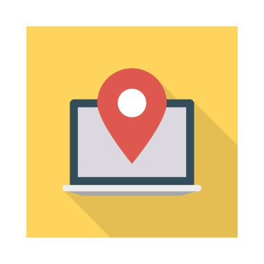 konumu PIN vektör çizim Haritası 