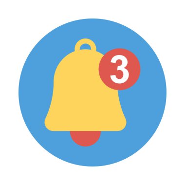 bildirim zil çalar vektör çizim 