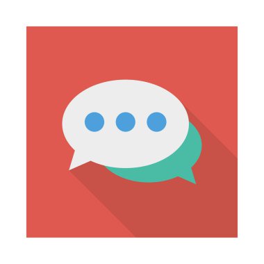 konuşma iletişim iletiyi vektör çizim 