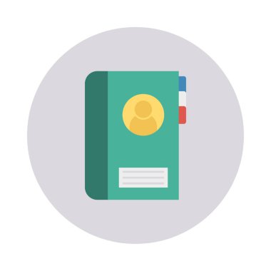 Dizin iletişim kitap günlüğü vektör çizim 