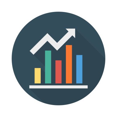 grafik grafik artış vektör çizim 
