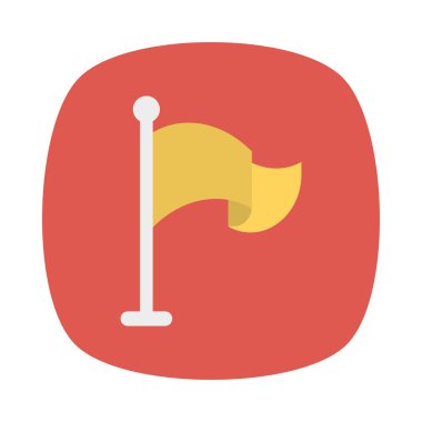 hedef başarı bayrak illüstrasyon vektör 