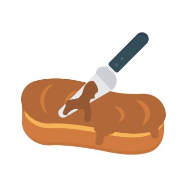 pasta ekmek tatlı vektör çizim 