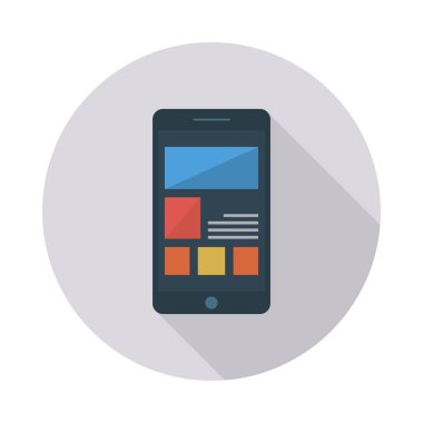 hareket eden telefon tarayıcı vektör çizim 