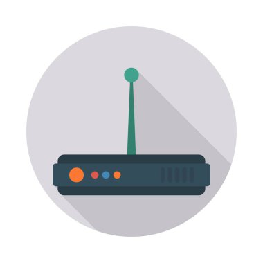 modem yönlendirici anten vektör çizim 