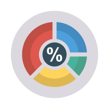 grafik grafik yüzde vektör çizim 