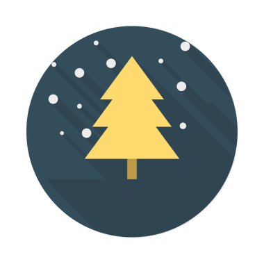 ağaç köknar doğa vektör çizim 