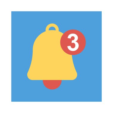 bildirim zil çalar vektör çizim 