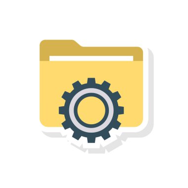 klasör ayarı Dizin vektör çizim 