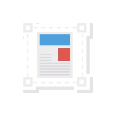 Şablon tasarım düzen vektör çizim 