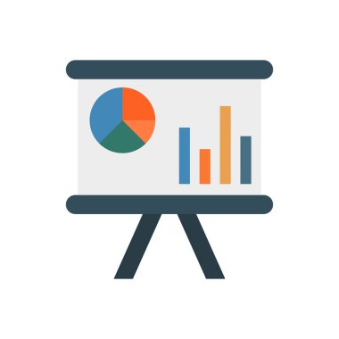 Sunuyu grafik pasta vektör çizim 