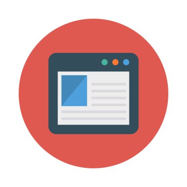 Internet pencere online vektör çizim 