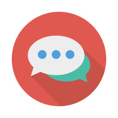 konuşma iletişim iletiyi vektör çizim 