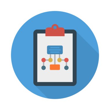 Pano akış çizelgesi hiyerarşi vektör çizim 