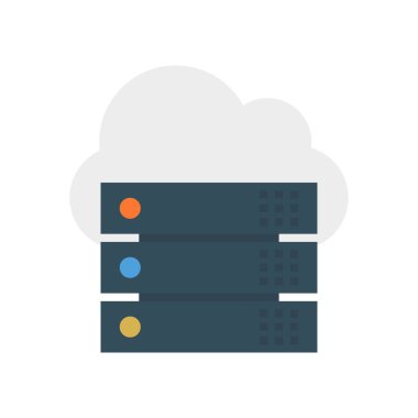 sunucu barındırma veritabanı vektör çizim 