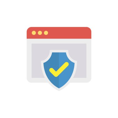 tarayıcı güvenli Internet vektör çizim 