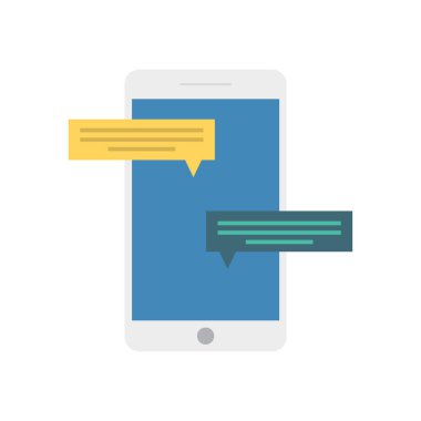 sohbet coversation kabarcık vektör çizim 