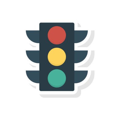 sinyal trafik ışığı vektör çizim 
