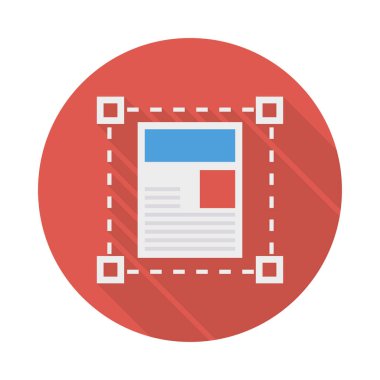 Şablon tasarım düzen vektör çizim 