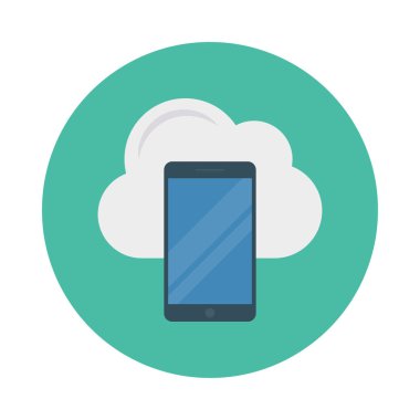 cep telefonu bulut vektör çizim 