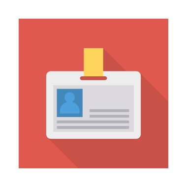 kimlik kartı kart vektör çizim 