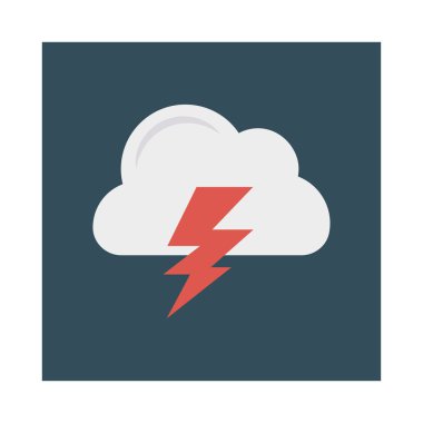 gök gürültüsü fırtına bulutu vektör çizim 